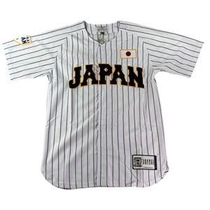 Japan National Baseball Jersey Mens Large White Headgear Classics Shohei Ohtani